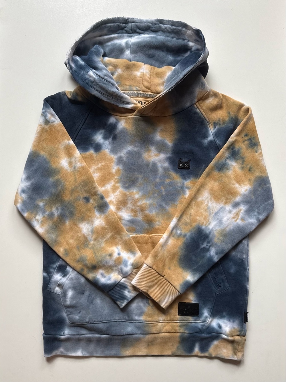 Munster Kids' Unisex Tie Dye Hooded Sweatshirt - Size 8